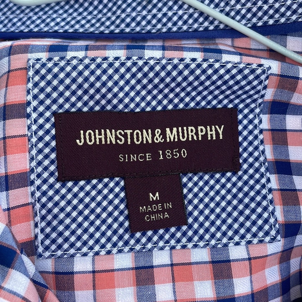 Johnston & Murphy Button Down Designer Shirt - image 5